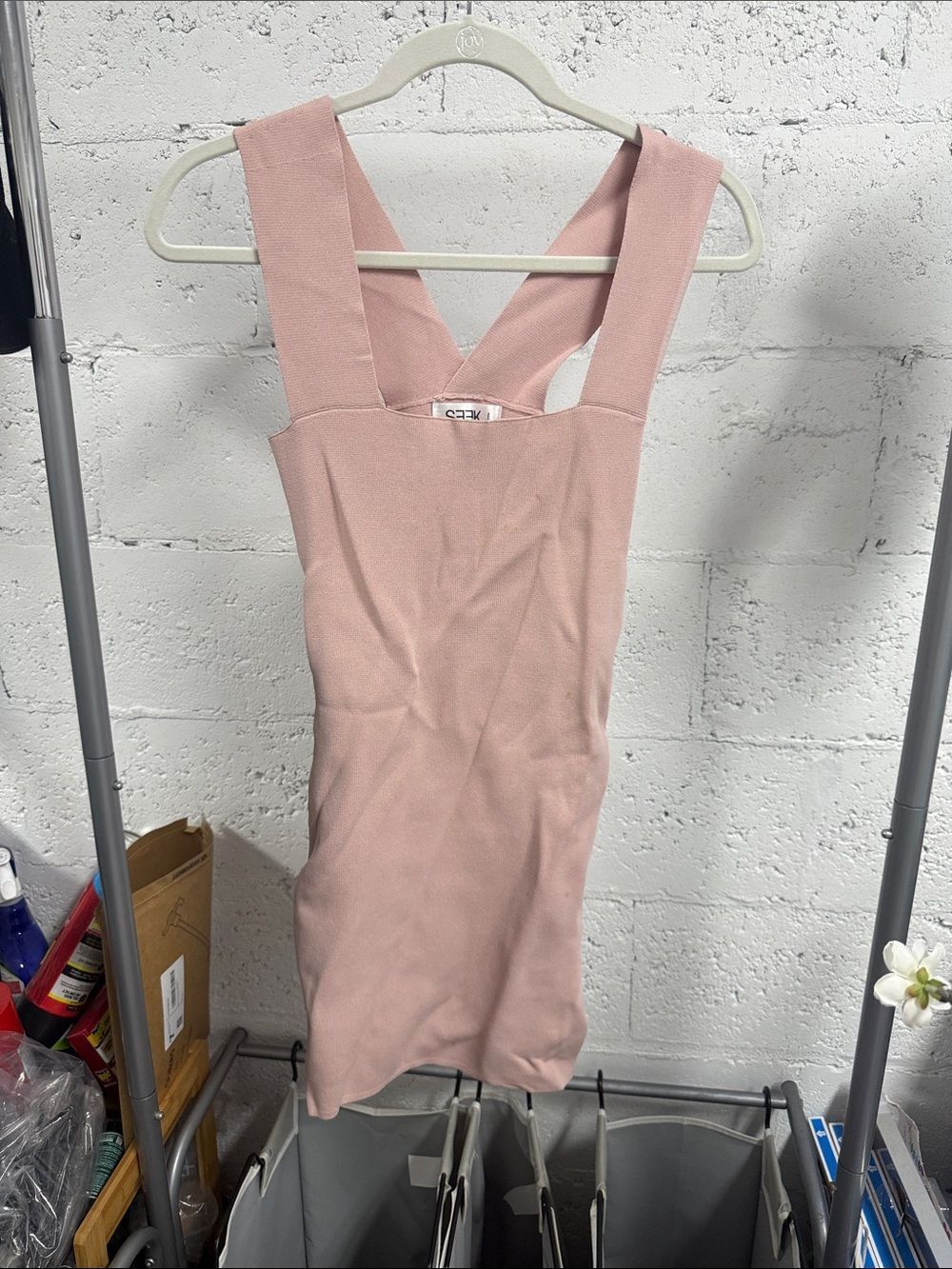 Sleeveless Pink Bodycon Dress SEEK Mini Dress Size Small